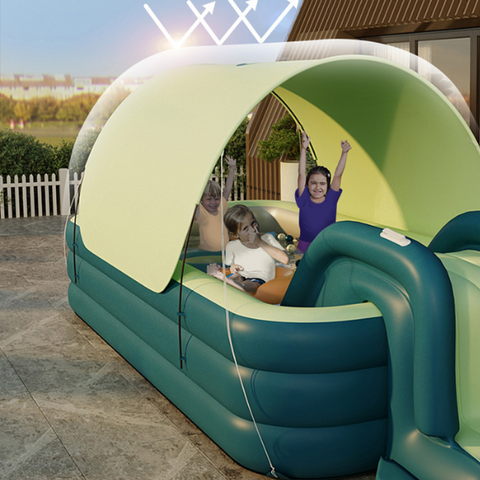  Portable swimming pool collapsible family sized easy set up backyard summer inflatable outdoor buget friendly space saving refreshing swim and hours of fun in the sun