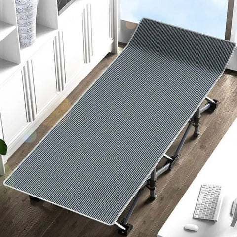  convenient camping experience double side mattress Made with Teslin fabric and steel tubes that can support up to 500lbs and can be easily transported due to its foldable design 