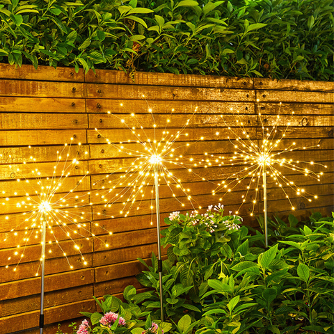 Fireworks Gardenlight backyard ledlight decoration waterproof Upgrade your outdoor space with our solar lights and enjoy the beauty of sustainable lighting.