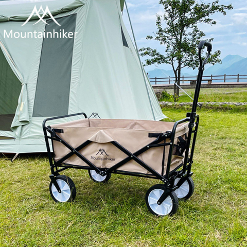 Foldable adjustable large wheel Whether you're camping hiking or exploring this wagon is the perfect outdoor accessory