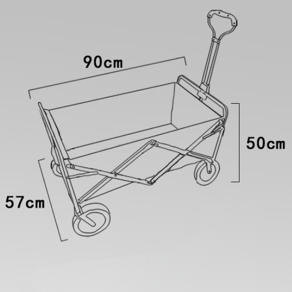 Foldable adjustable large wheel Whether you're camping hiking or exploring this wagon is the perfect outdoor accessory