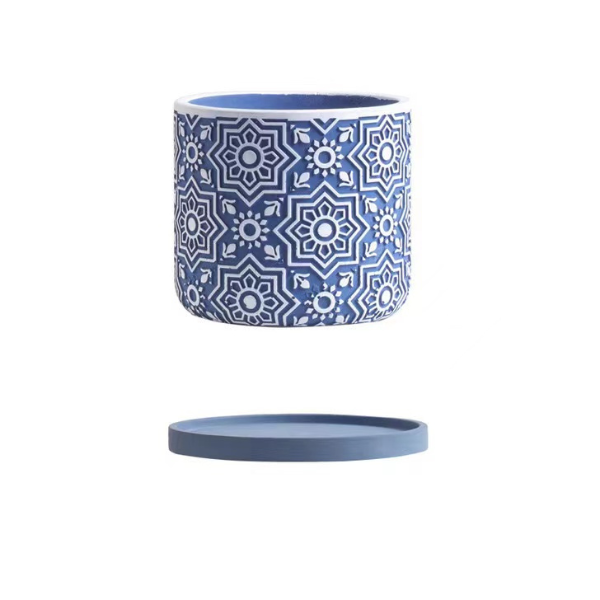 succulent planting snow flake concrete flower pot perfect for showcasing your favorite plants while complementing any decor