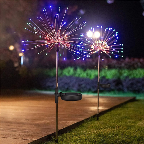 Fireworks Gardenlight backyard ledlight decoration waterproof Upgrade your outdoor space with our solar lights and enjoy the beauty of sustainable lighting.