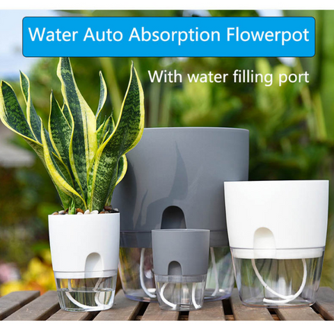 self watering Water reservoir Ideal for busy individuals who want to relish the advantages of owning plants without the inconvenience of constant watering these pots are ingeniously created to automatically water your plants and save your time