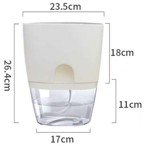 self watering Water reservoir Ideal for busy individuals who want to relish the advantages of owning plants without the inconvenience of constant watering these pots are ingeniously created to automatically water your plants and save your time