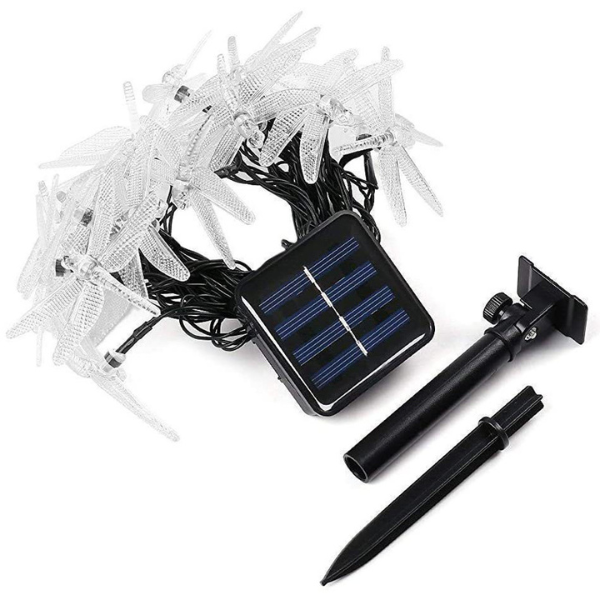 Dragonfly Gardenlight backyard ledlight decoration waterproof Upgrade your outdoor space with our solar string lights and enjoy the beauty of sustainable lighting.