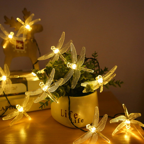 dragonfly Gardenlight backyard ledlight decoration waterproof Upgrade your outdoor space with our solar string lights and enjoy the beauty of sustainable lighting.