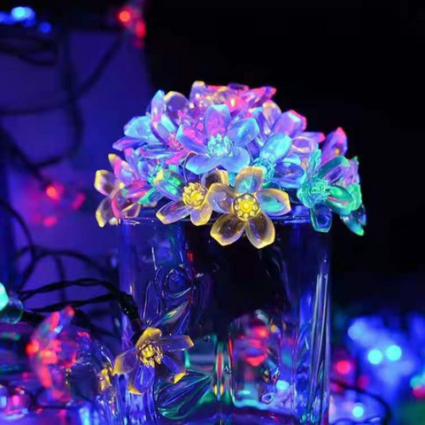 CherryBlossom Gardenlight backyard ledlight decoration waterproof Upgrade your outdoor space with our solar string lights and enjoy the beauty of sustainable lighting.