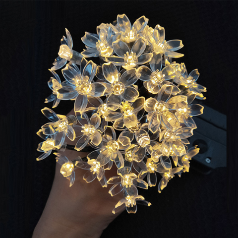 CherryBlossom Gardenlight backyard ledlight decoration waterproof Upgrade your outdoor space with our solar string lights and enjoy the beauty of sustainable lighting.