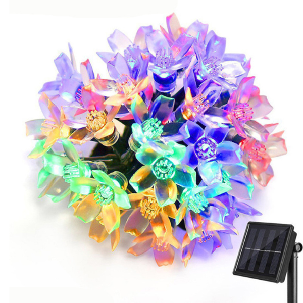 CherryBlossom Gardenlight backyard ledlight decoration waterproof Upgrade your outdoor space with our solar string lights and enjoy the beauty of sustainable lighting.