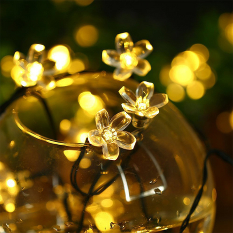 CherryBlossom Gardenlight backyard ledlight decoration waterproof Upgrade your outdoor space with our solar string lights and enjoy the beauty of sustainable lighting.