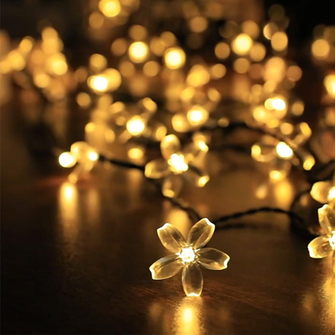 CherryBlossom Gardenlight backyard ledlight decoration waterproof Upgrade your outdoor space with our solar string lights and enjoy the beauty of sustainable lighting.
