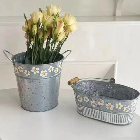 vintage home decor Provides a charming and versatile way to plant your favorite flowers and plants Its rustic design adds a touch of style to any setting making it a perfect fit for both indoor and outdoor spaces